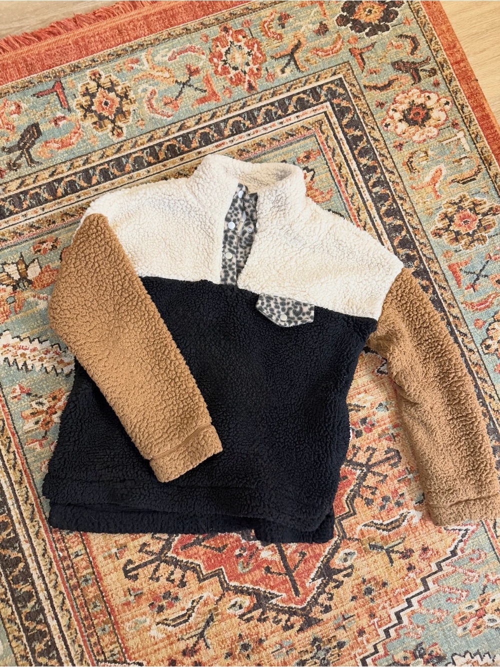 Thred & Supply Fuzzy Pullover Sweatshirt